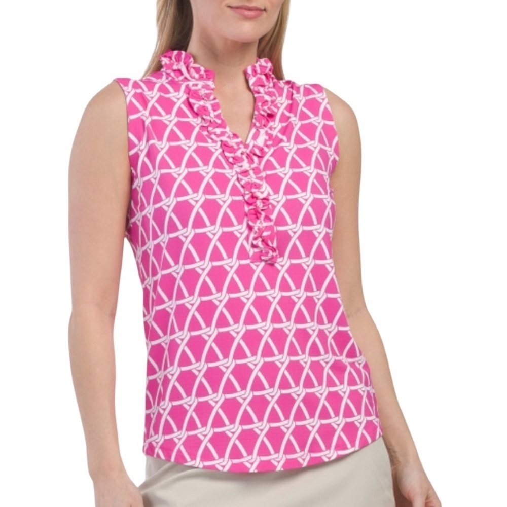 G Lifestyle Sleeveless Golf Top - Picture 2 of 6
